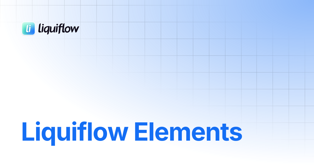 Liquiflow Elements | Liquiflow